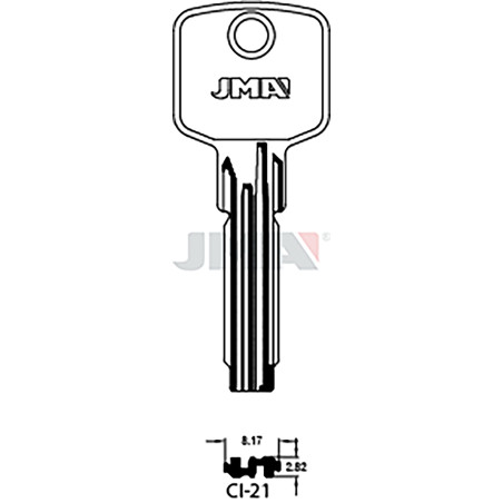 LLAVE EN BRUTO LATON SEGUR
