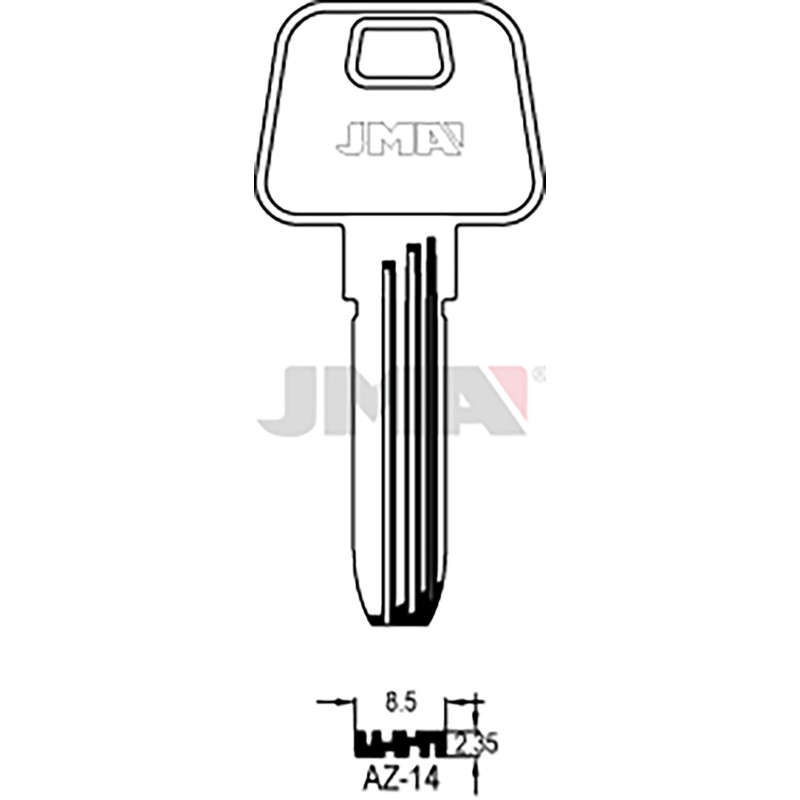 LLAVE EN BRUTO LATON SEGUR