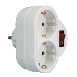 ADAPTADOR  2T  C/INTERRUPTIOR  16A