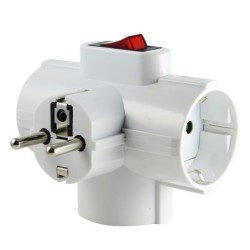 ADAPTADOR  3T  C/INTERRUPTIOR  16A