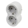 ADAPTADOR  ESTÁNDAR  2X2P+T  FRONTAL  BCO/GRIS