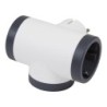 ADAPTADOR  3x2P  +  T  LATERAL  BCO/NEGRO