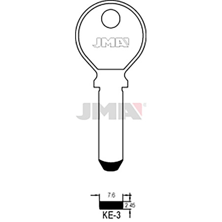LLAVE EN BRUTO ALPACA SEGUR