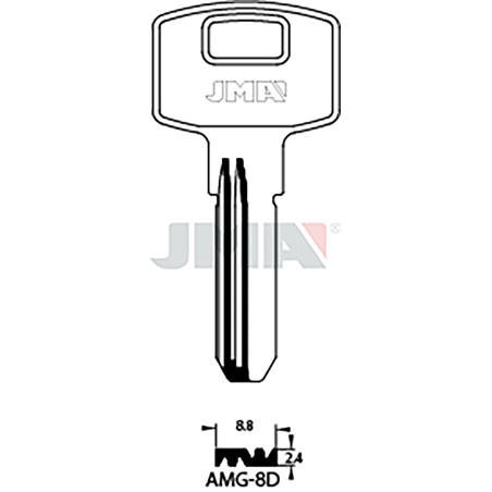 LLAVE EN BRUTO ALPACA SEGUR
