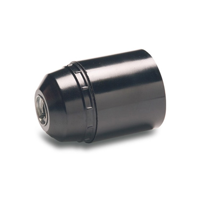 PORTALAMPARAS  LISO  E  27  NEGRO