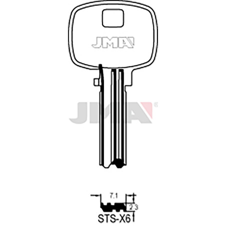 LLAVE EN BRUTO LATON SEGUR