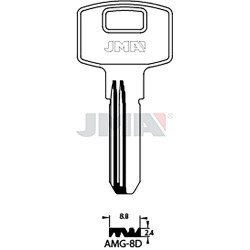 LLAVE EN BRUTO LATON ESP SEGUR