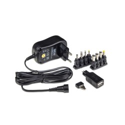 ALIMENTADOR  CONMUTADO  12W  8  CONECTORES  +  USB
