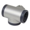 ADAPTADOR  ESTÁNDAR  3X2P+T  LATERAL  ALUMINIO