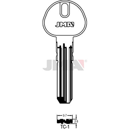 LLAVE EN BRUTO LATON SEGUR