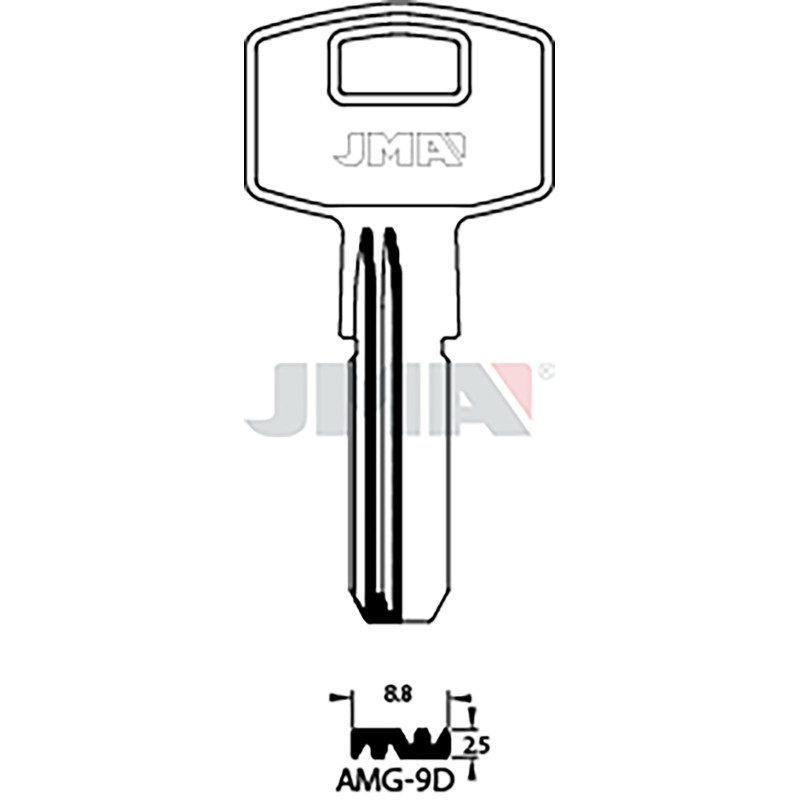 LLAVE EN BRUTO LATON SEGUR