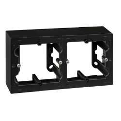 CAJA  DOBLE  DE  SUPERFICIE  NEGRO  SIMON