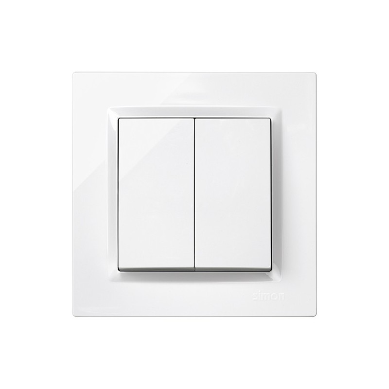 DOBLE  CONMUTADOR  BLANCO