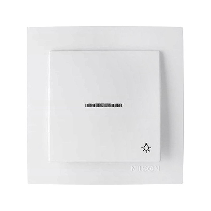 PULSADOR  TIMBRE  EMPOTRAR  BLANCO