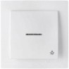 PULSADOR  TIMBRE  EMPOTRAR  BLANCO