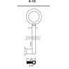LLAVE EN BRUTO GORJA LATON