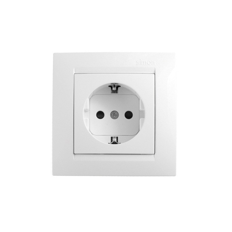 BASE  ENCHUFE  EMPOTRAR  BLANCO  TT  16  A