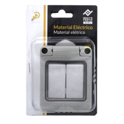CONMUTADOR  DOBLE  SUPERFICIE  ESTANCO  IP55