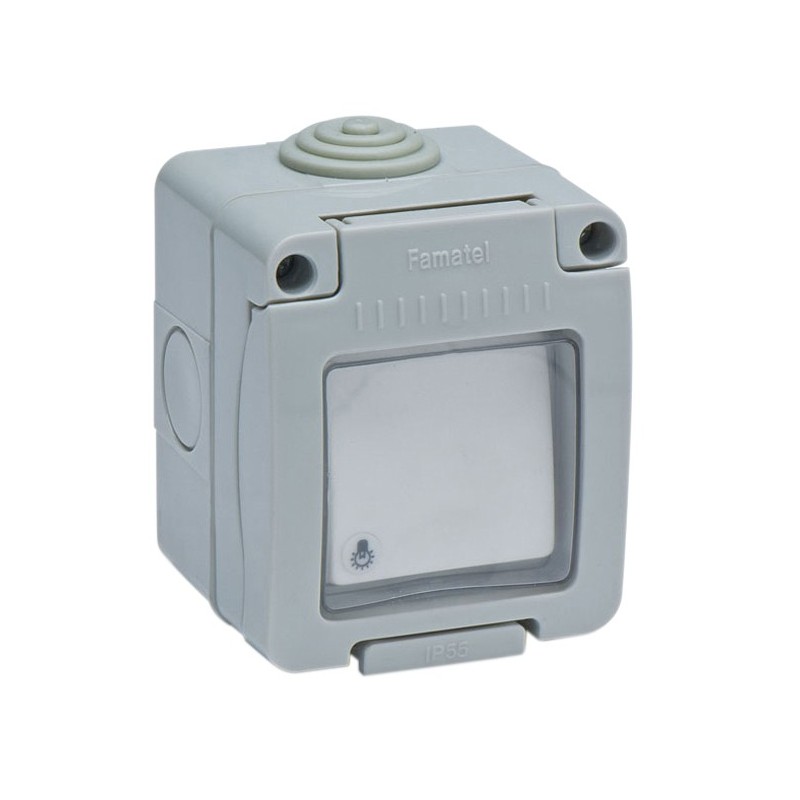 PULSADOR  LUZ  SUPERFICIE  ESTANCO  IP55