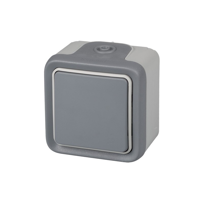 PULSADOR  SUPERFICIE  IP55  GRIS
