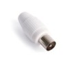 CONECTOR  ANTENA  COAXIAL  MACHO  RECTO  PVC