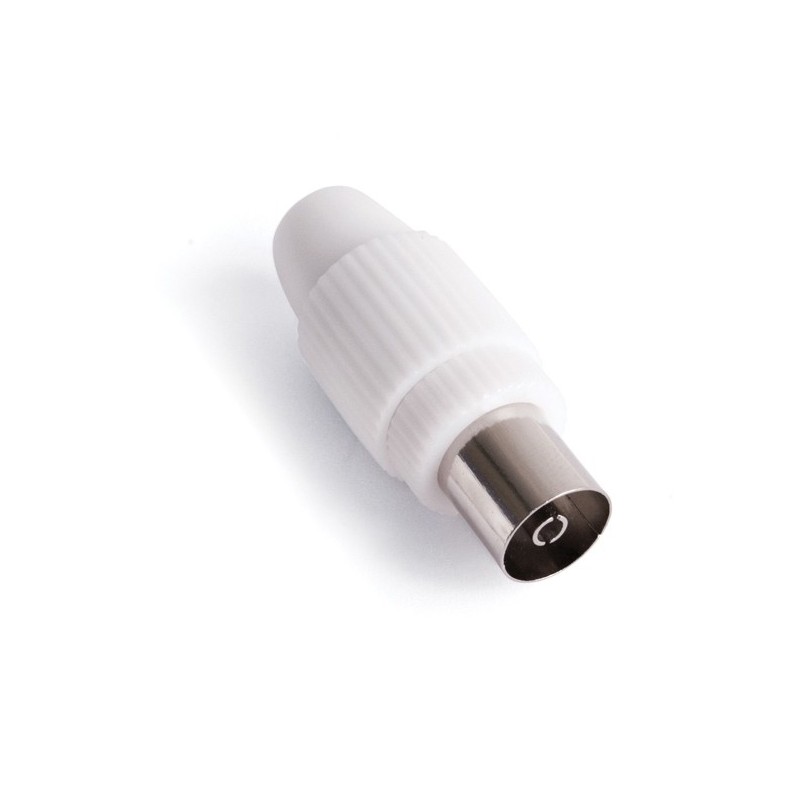 CONECTOR  ANTENA  COAXIAL  HEMBRA  RECTO  PVC