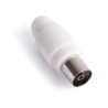 CONECTOR  ANTENA  COAXIAL  HEMBRA  RECTO  PVC