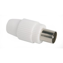 CONECTOR  MACHO  RECTO  CABLE  TV