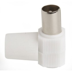 CONECTOR  MACHO  ACODAD  CABLE  TV
