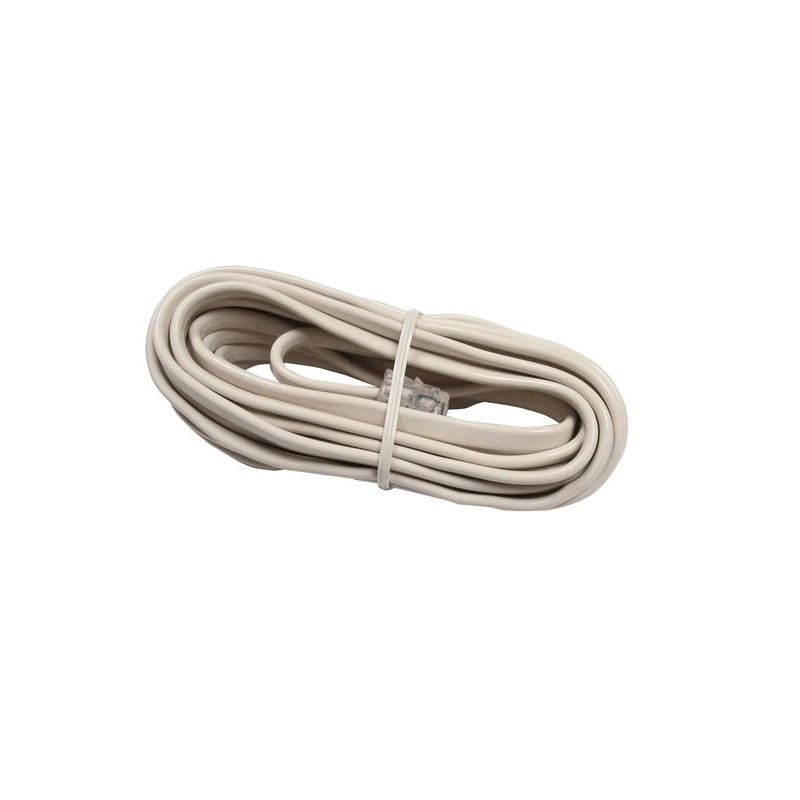 CABLE  TELEFONIA  M-M  LISO  MARFIL