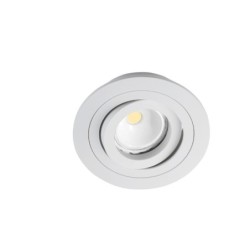 FOCO  LED  ORIENTABLE  REDONDO  BLANCO