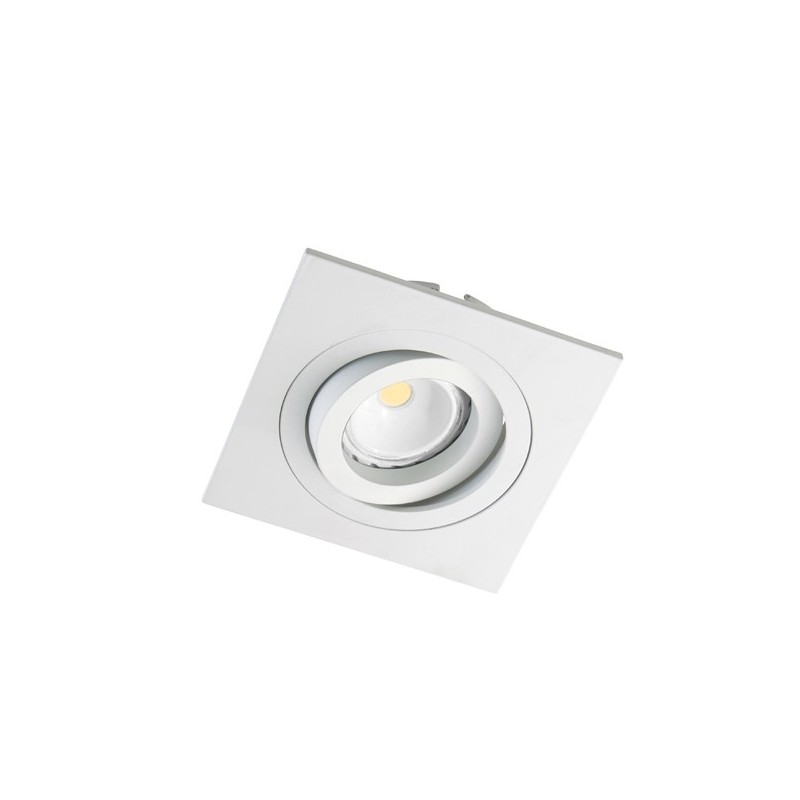 FOCO  LED  ORIENTABLE  CUADRADO  BLANCO