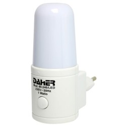 LUZ  NOCHE  5  LED  BLANCA  1W  TUBULAR