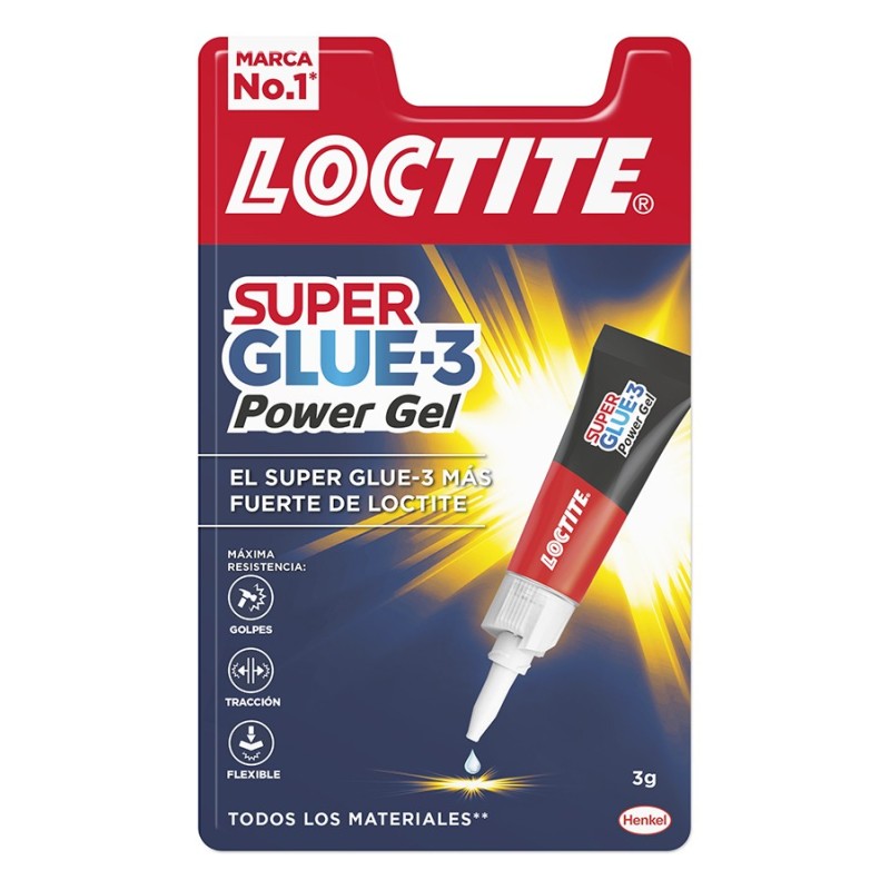 ADHESIVO  INSTANTANEO  SUPER  GLUES  POWER  GEL  LOCTITE
