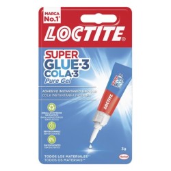 ADHESIVO  INSTANTANEO  SUPER  GLUES  PURE  GEL  LOCTITE