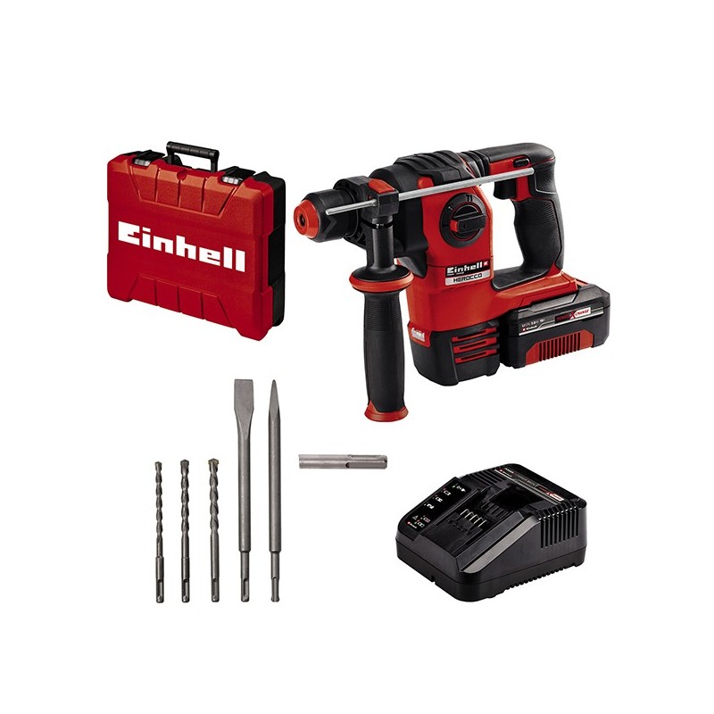 KIT  MARTILLO  HEROCCO  4  FUNCIONES  PXC  +  STARTER  KIT  DE  3  AH  E