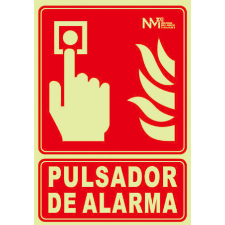 SEÑAL PULSADOR PVC CLASE B