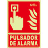 SEÑAL PULSADOR PVC CLASE B