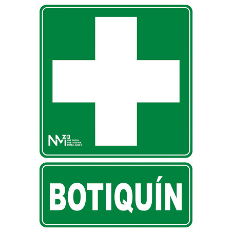 SEÑAL BOTIQUIN PVC CLASE B