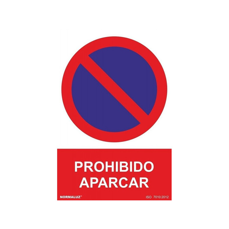 SEÑAL PROHIBIDO APARCAR PVC