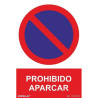 SEÑAL PROHIBIDO APARCAR PVC