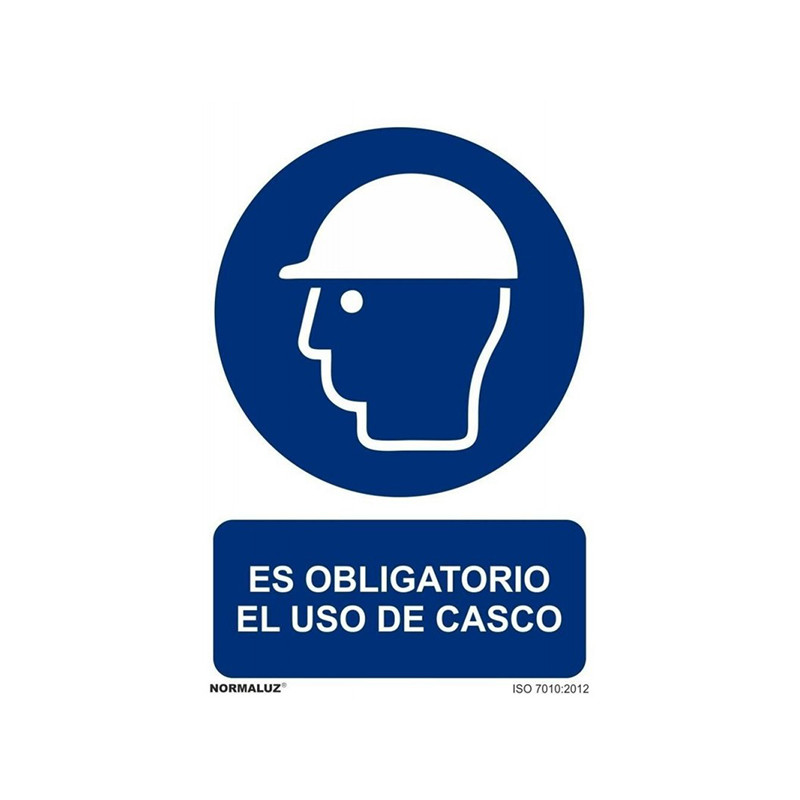 SEÑAL OBLIG USO DEL CASCO PVC