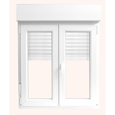 VENTANA CANDO PVC 2 HOJAS C/PERSIANA