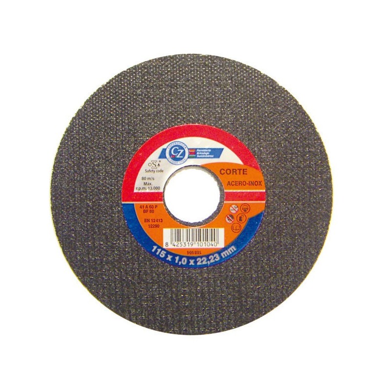 DISCO  CORTE  FINO  INOX  caja  25