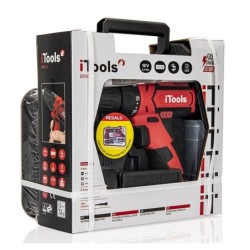 TALADRO  INALÁMBRICO  12V  ITOOLS  +  SET  HERRAMIENTAS