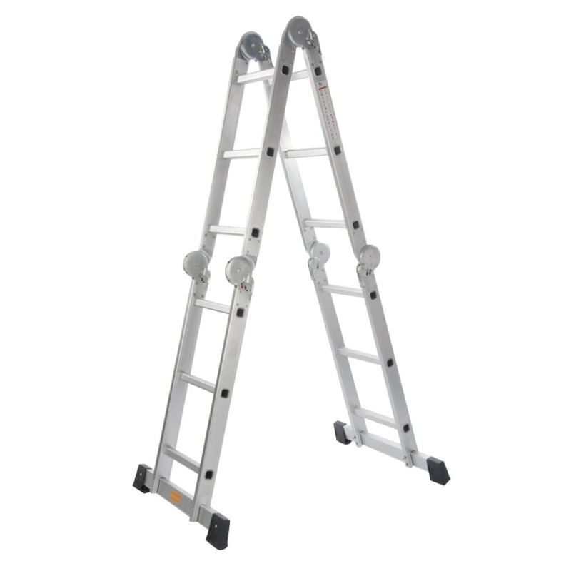 ESCALERA  MULTIUSO  ALUMINIO  CON  JUEGO  DE  PLATAFORMAS.  CERTIFI