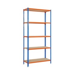 ESTANTERIA  S/T  5B  AZUL/NARANJA