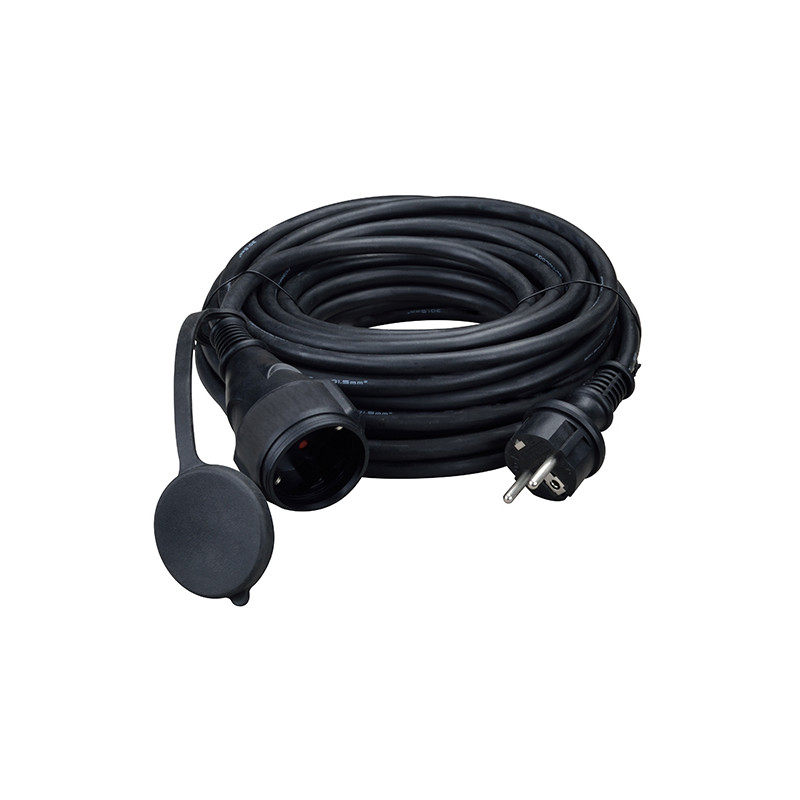 PROLONGADOR CABLE NEGRO 16A IP44