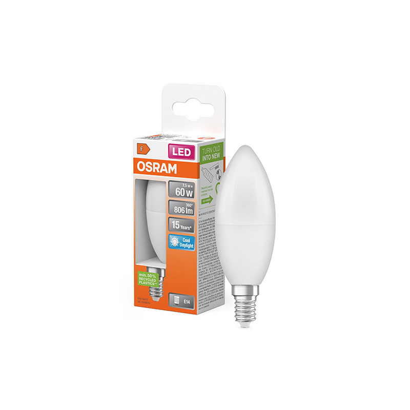 LAMPARA LED VELA 865 E14 LF 6500K 806 Lm