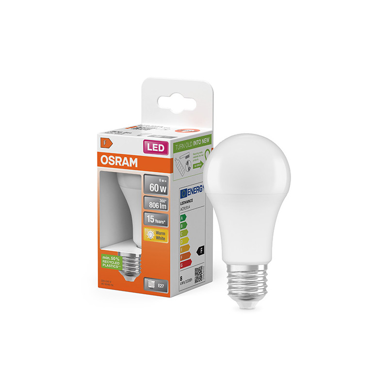 LAMPARA LED ESTANDAR 827 E27 LC 2700K 806 LM